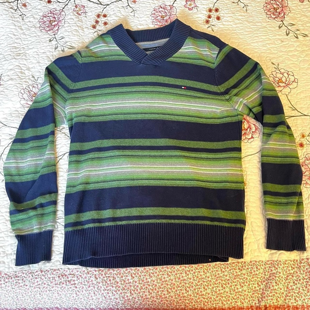 Horizontal striped sweater